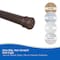 Kenney Mfg Twist & Fit No Tools Spring Tension Shower Curtain Rod, 42-72in, Chocolate KN609L/15V1 - alternate 5